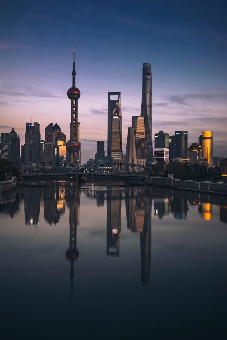 First light over Shanghai